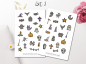 Mobile Preview: Cute Halloween Sticker Set